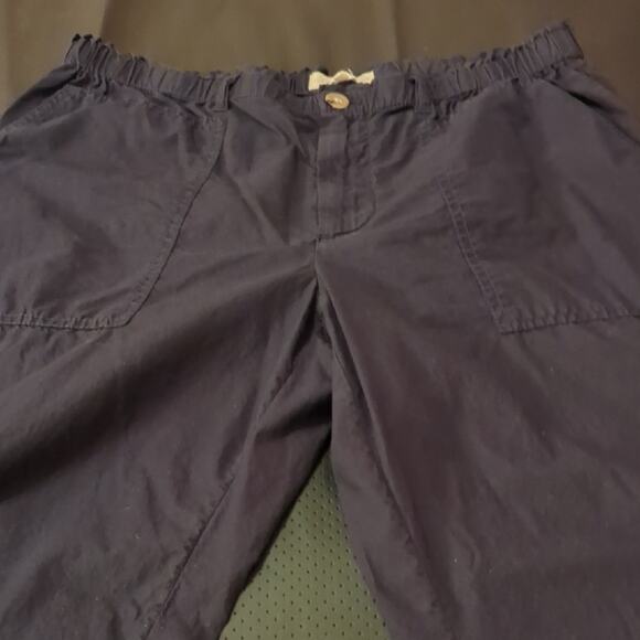lou grey by loft Pants - Medium Women's Navy Cropped‎ Pants Thin Material